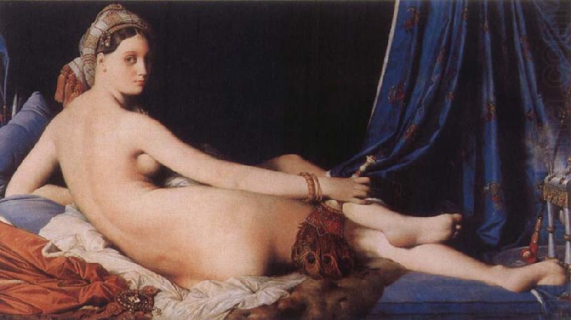 Jean-Auguste Dominique Ingres La Grande Odalisque china oil painting image